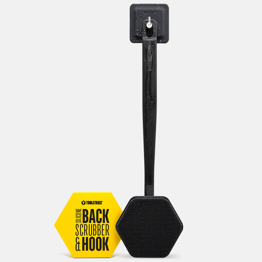 Tooletries Back Scrubber & Hook Charcoal