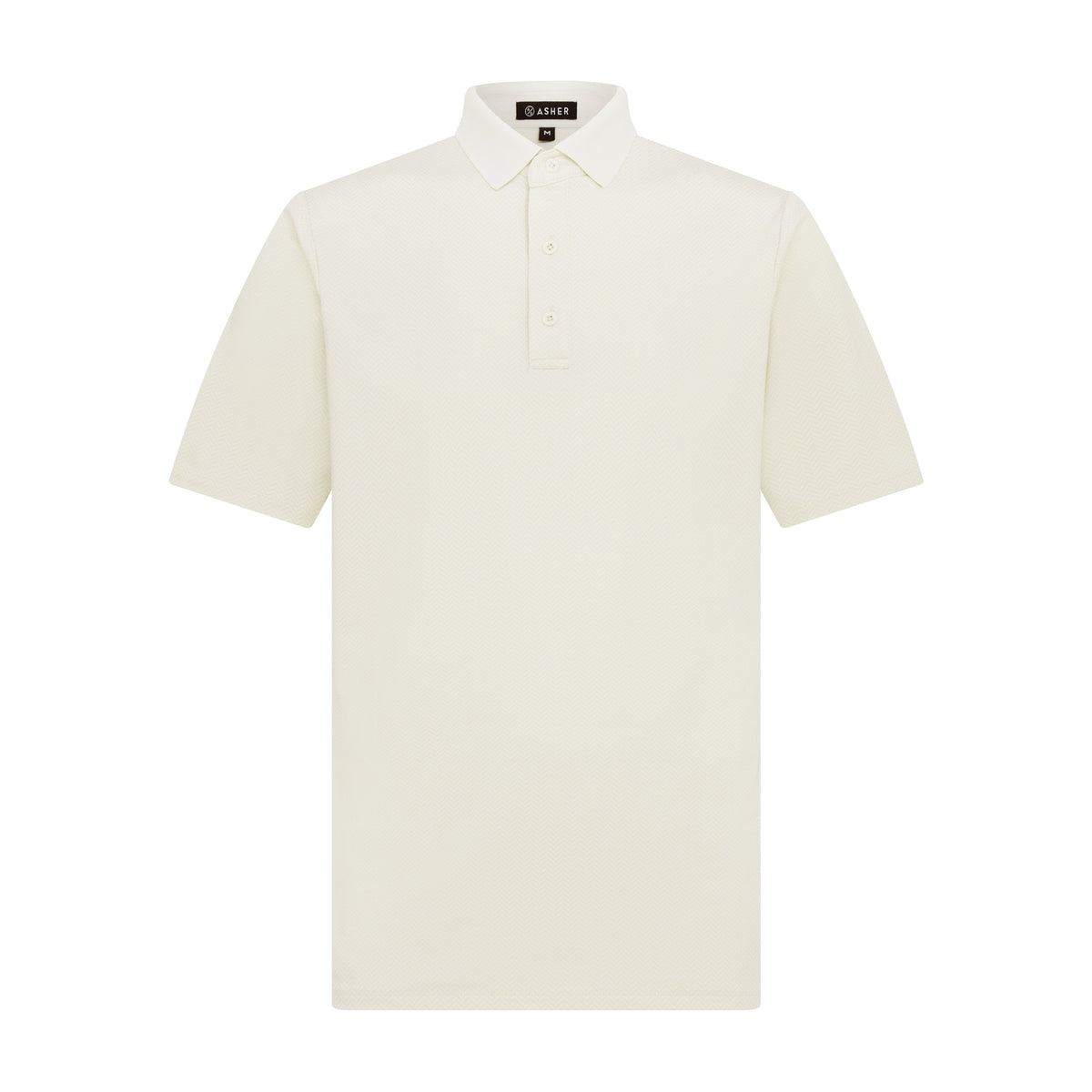 Asher Golf Herringbone Polo Bone