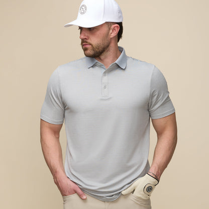 Asher Golf Herringbone Polo