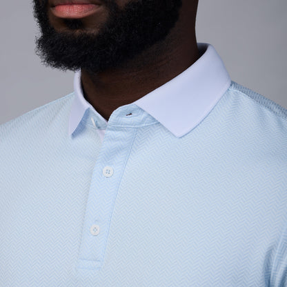 Asher Golf Herringbone Polo