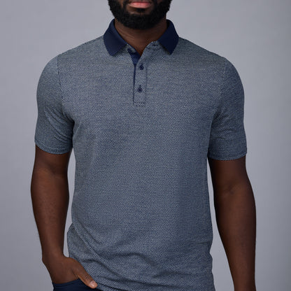 Asher Golf Herringbone Polo