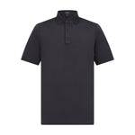 Asher Golf Herringbone Polo - Onyx