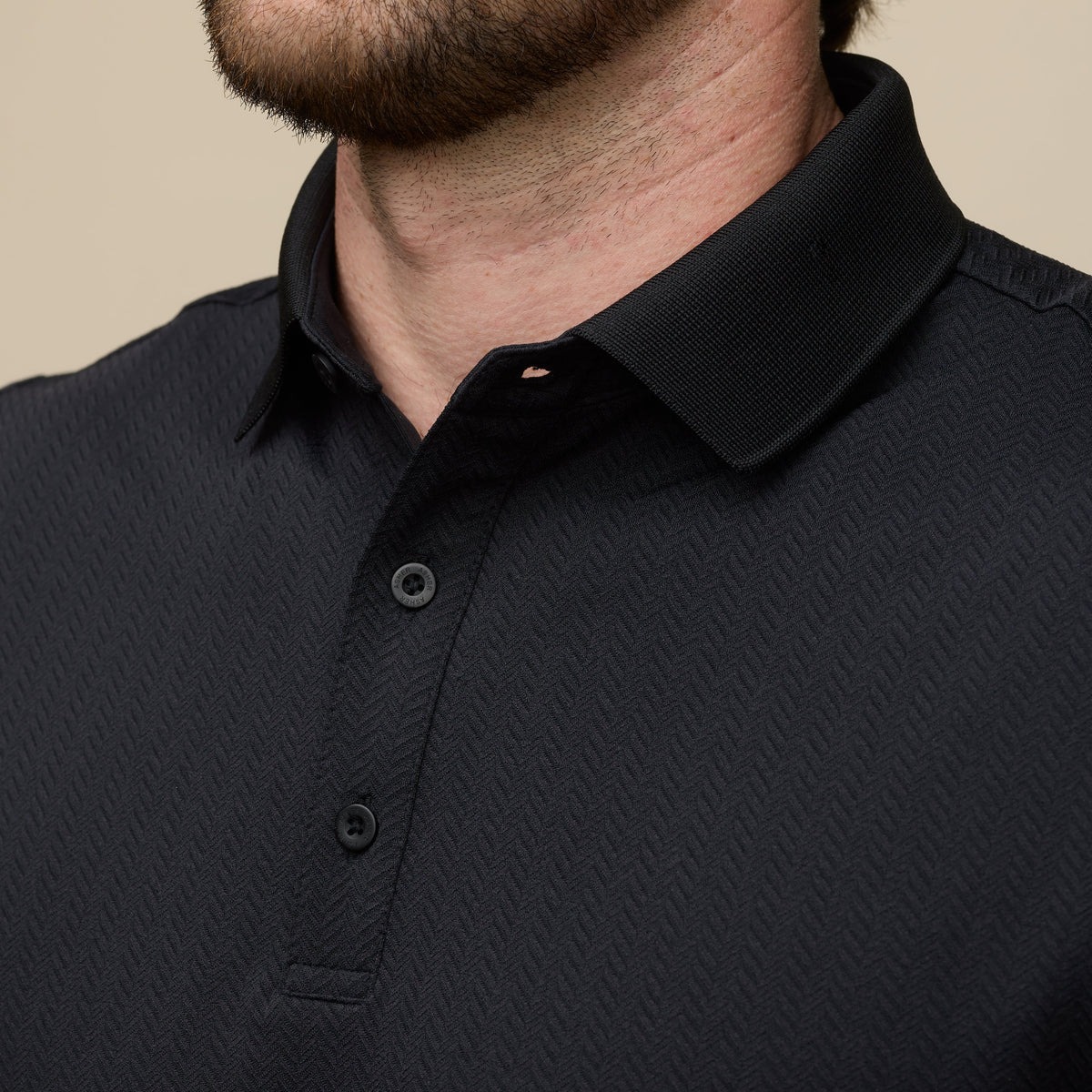 Asher Golf Herringbone Polo