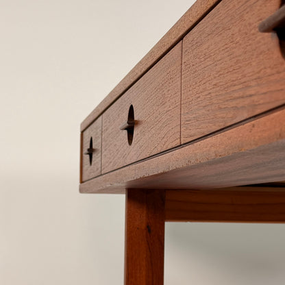 Peter Lovig Mid Century Danish Teak Flip Top Desk