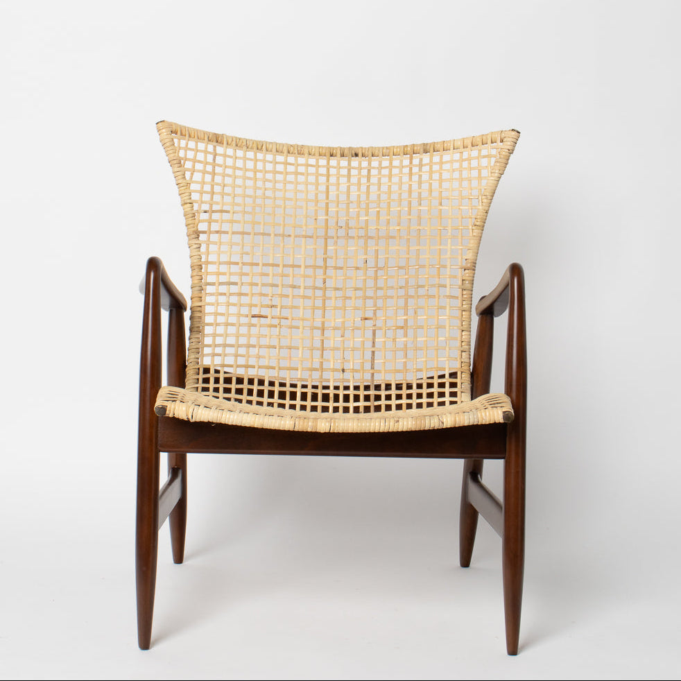 Kofod Larsen Lounge Chair in Cane