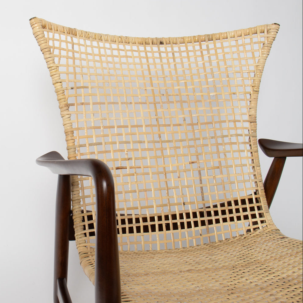Kofod Larsen Lounge Chair in Cane