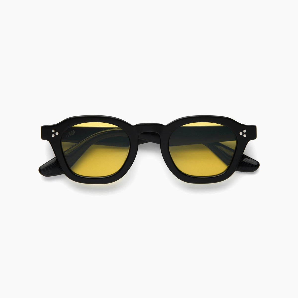 Akila Logos Sunglasses Black Yellow
