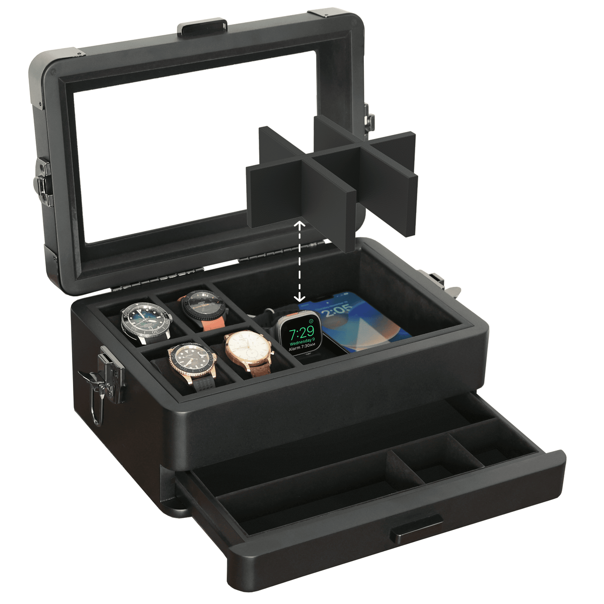 Case Elegance Military Edition Watch Box