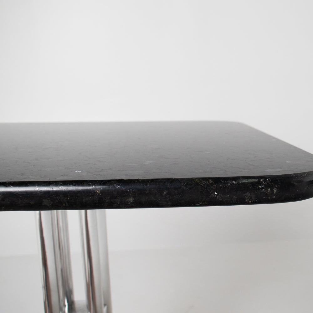 Alexander Girard Side Table in Blue Pearl Granite