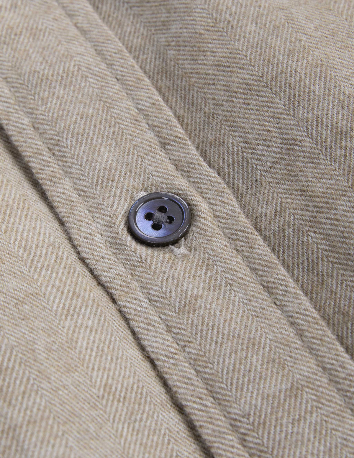 Miles Brushed Flannel Camp Shirt in Camel