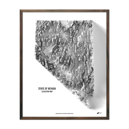 Nevada Elevation Map Walnut