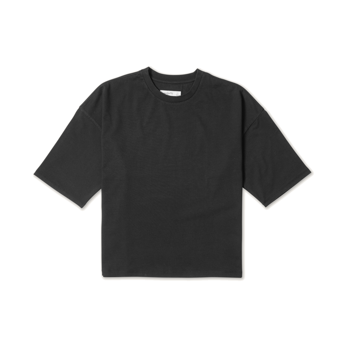 Night Shirt in Organic Cotton Obsidian