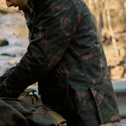 Rivay Waxed Cotton Camo Field Jacket