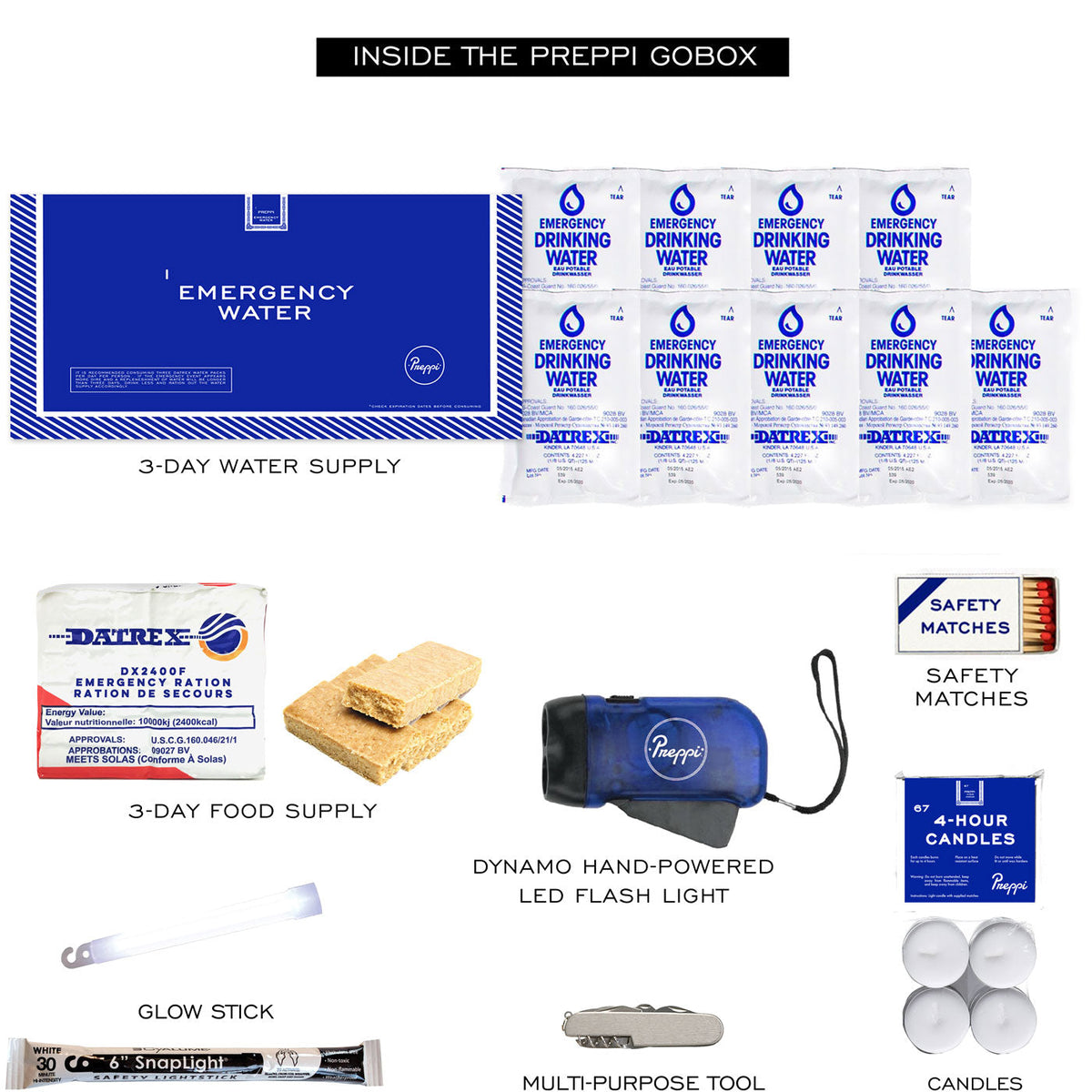 Preppi GoBox Family Emergency Pack