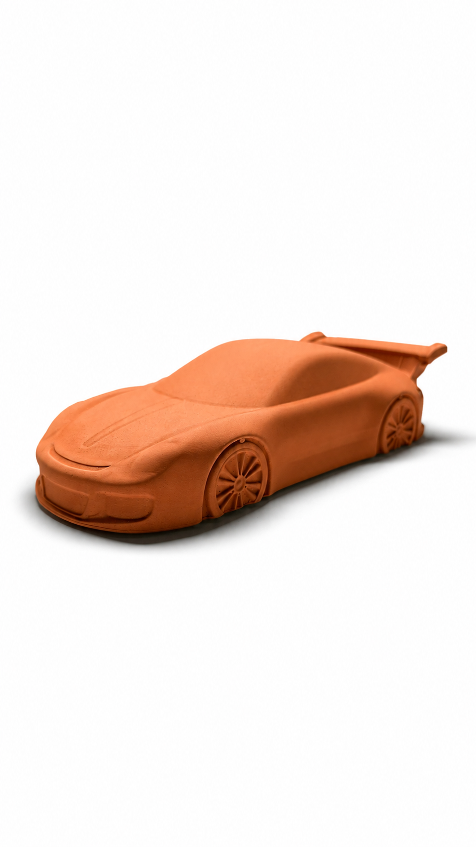 Porsche 911 GT3 Concrete Sculpture Ember Orange