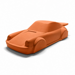 Porsche 911 Concrete Sculpture - Ember Orange