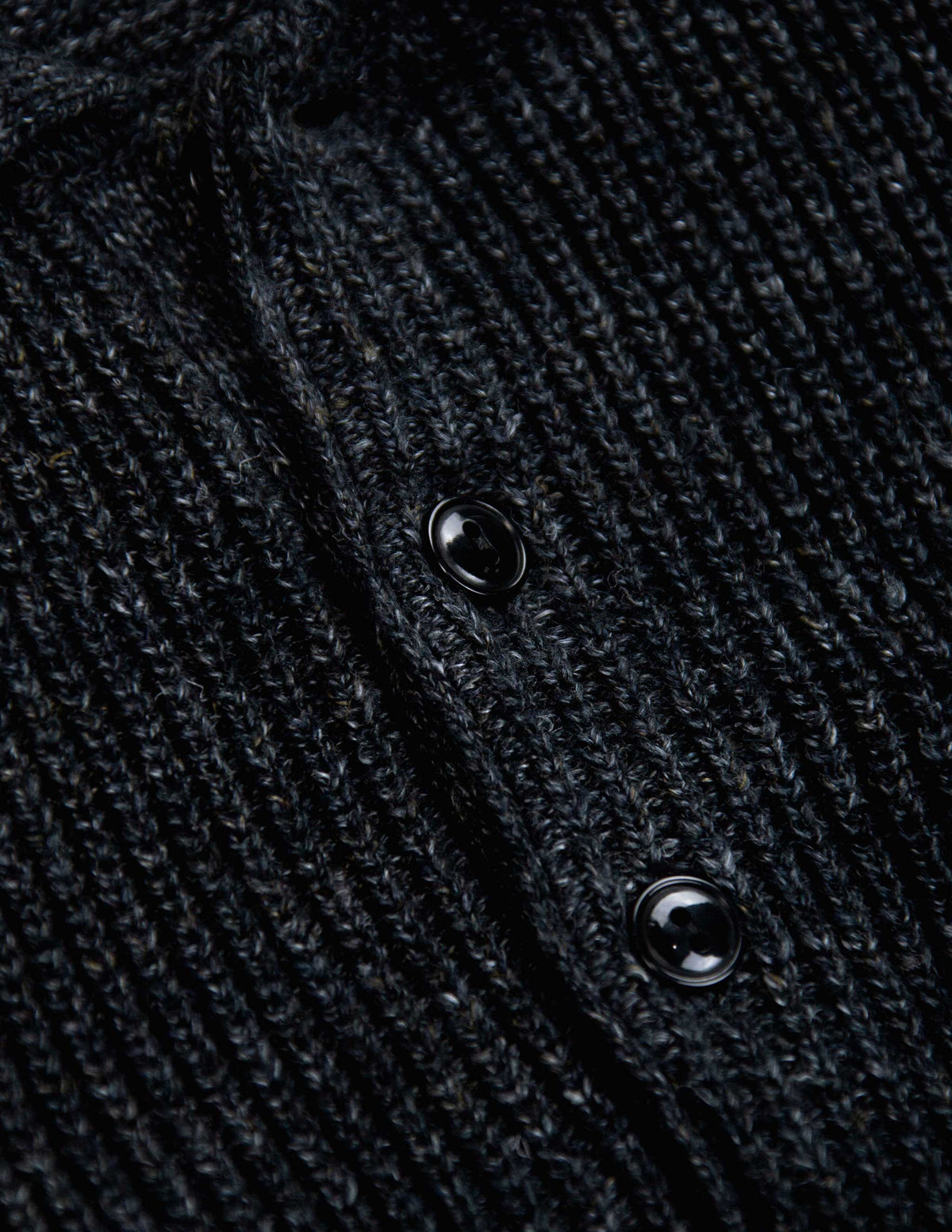 Rivay Porto Linen Cotton Sweater in Black Marl