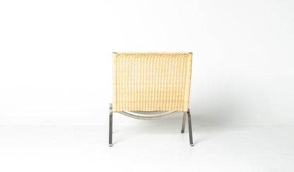 Poul Kjærholm PK22 Lounge Chair for Fritz Hansen in Woven Cane