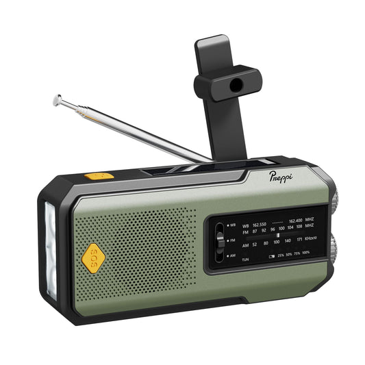 Preppi Solar Phone Charger & Emergency Radio Single