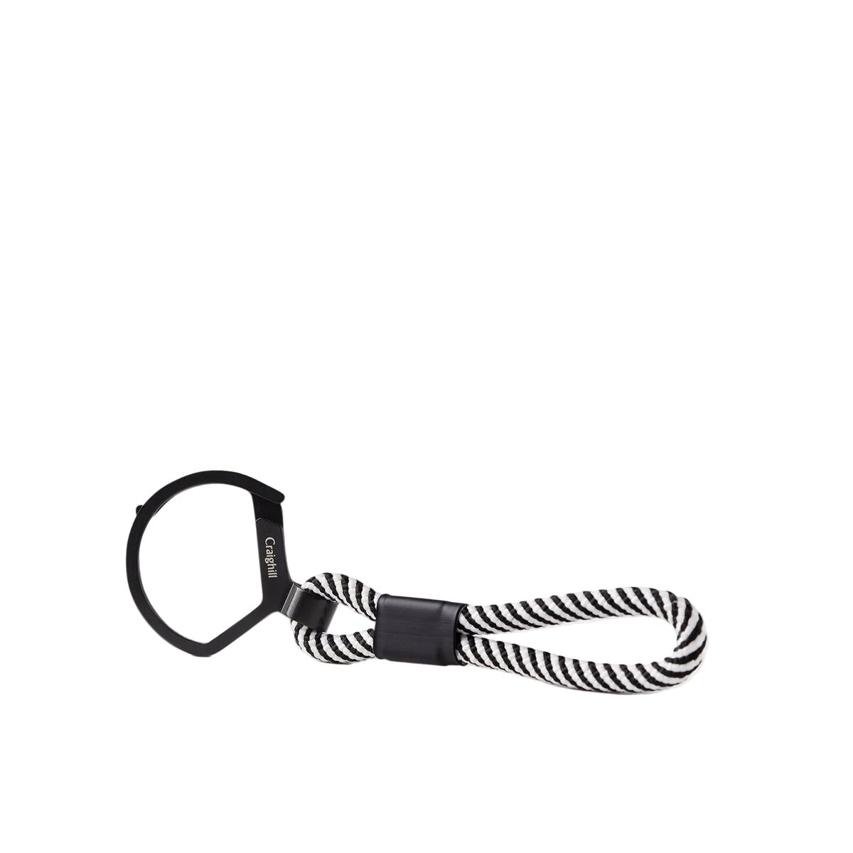 Craighill Rope Split Ring Black & White