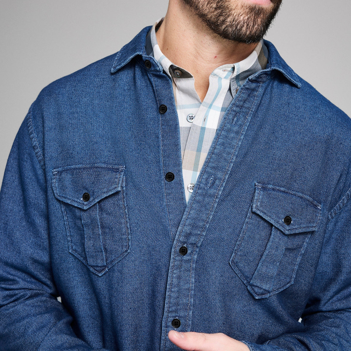 Billy Reid Cotton Dobby Scout Shirt