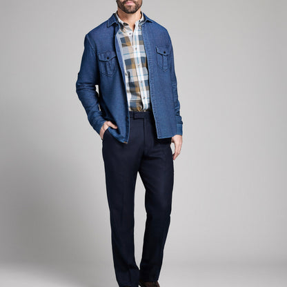 Billy Reid Cotton Dobby Scout Shirt