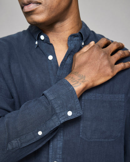 Billy Reid Tuscumbia Linen Shirt Button Down