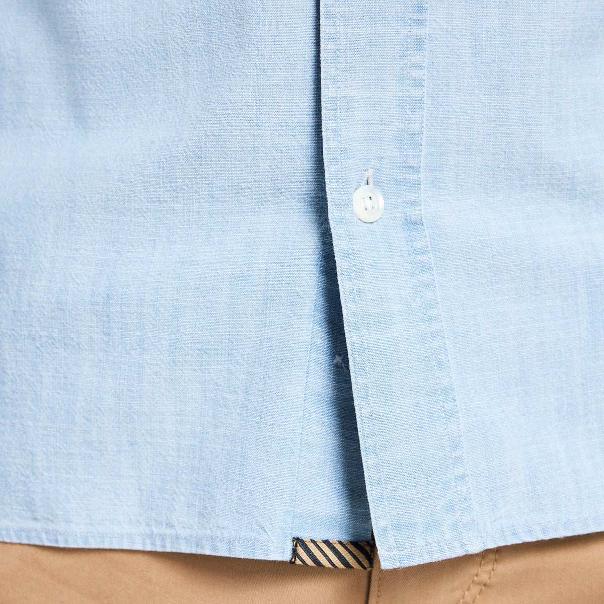 Billy Reid Short Sleeve Chambray Donelson Shirt