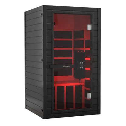 SaunaBox Solara Full Spectrum Infrared Sauna Black