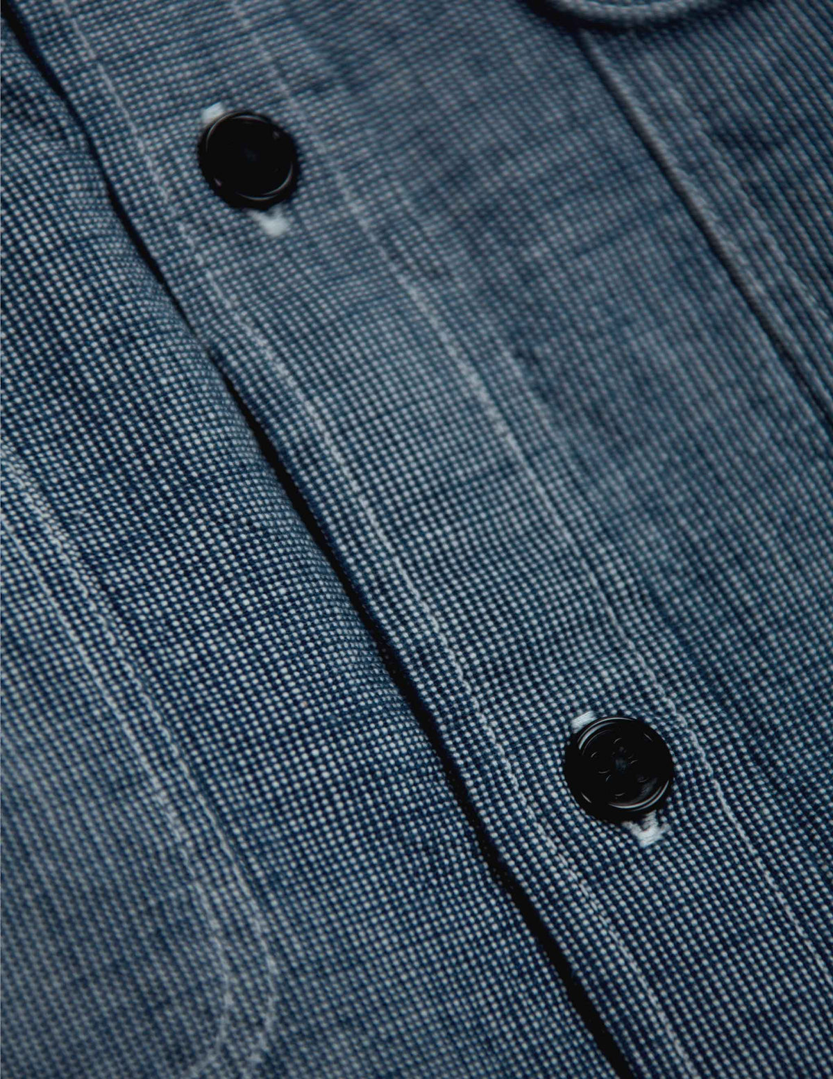 Rivay Hawker Indigo End-on-End Camp Shirt in Medium Wash