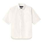 AARON LEVINE SHORT SLEEVE OXFORD SHIRT - WHITE