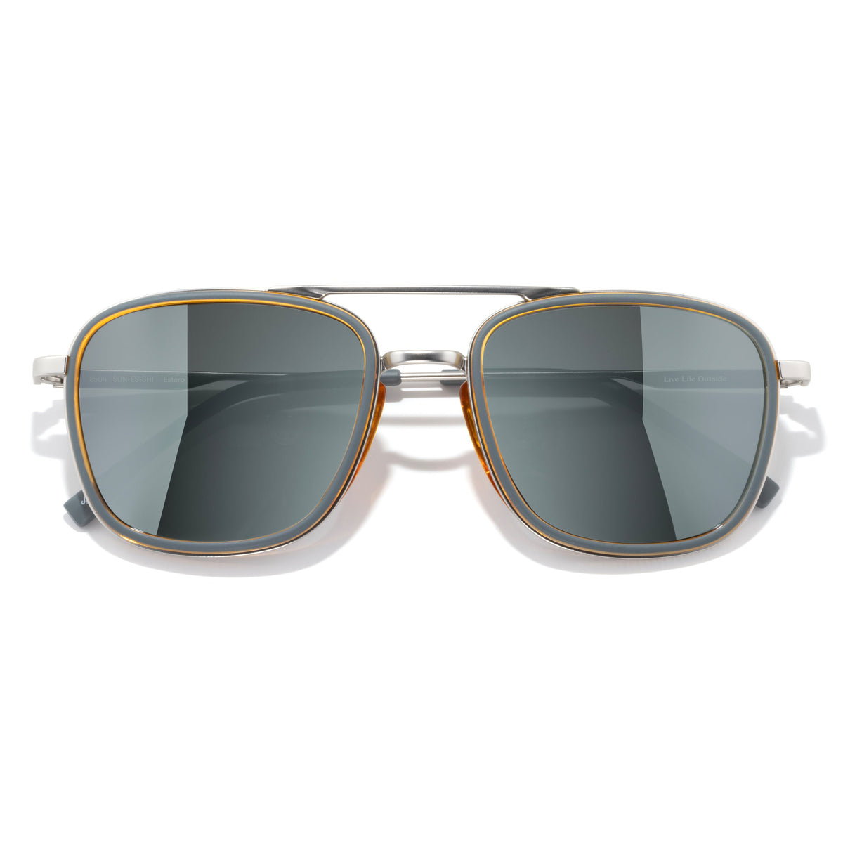 Sunski Estero Sunglasses Storm Honey Silver