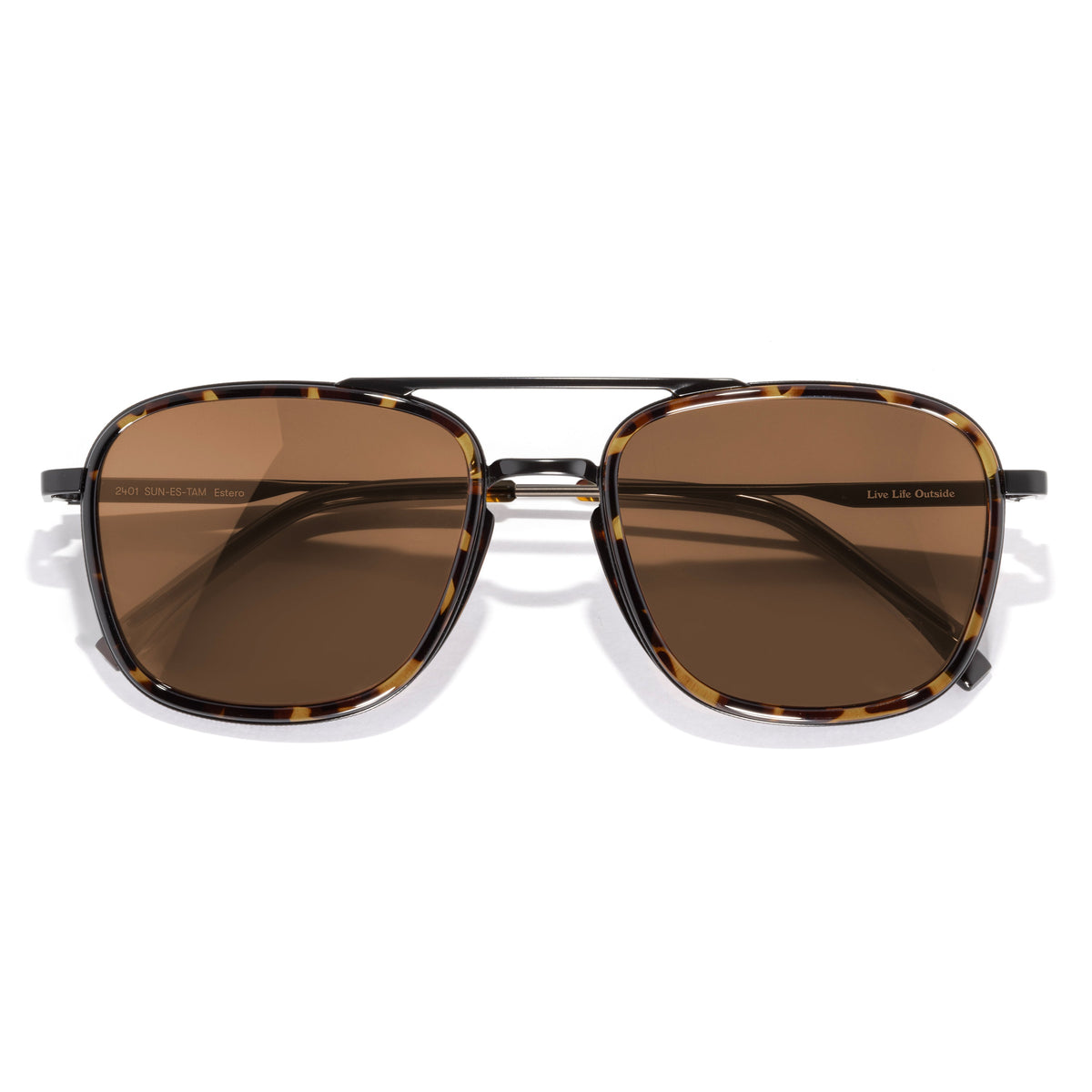 Sunski Estero Sunglasses Tortoise Amber