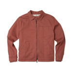 Service Jacket in Steel Twill and Teolai Flannel - Oxide