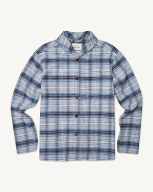 Shepherds Shirt in Teolaí Flannel Aero Blue