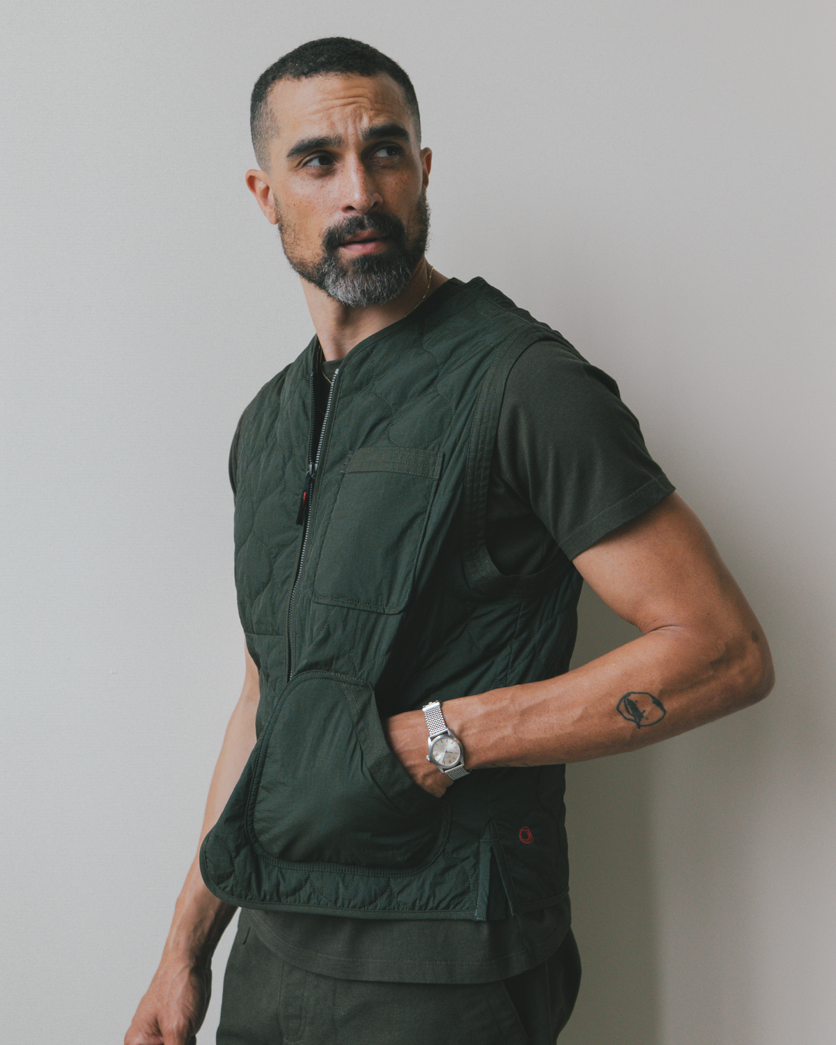 Shokunin Vest in Quilted Nylon