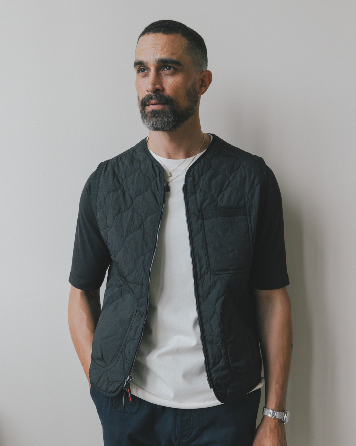Shokunin Vest in Quilted Nylon