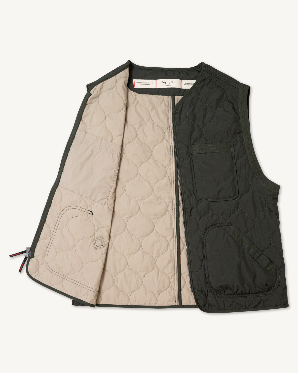 Shokunin Vest in Quilted Nylon