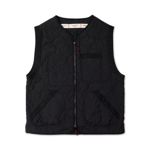 Shokunin Vest in Quilted Nylon Obsidian