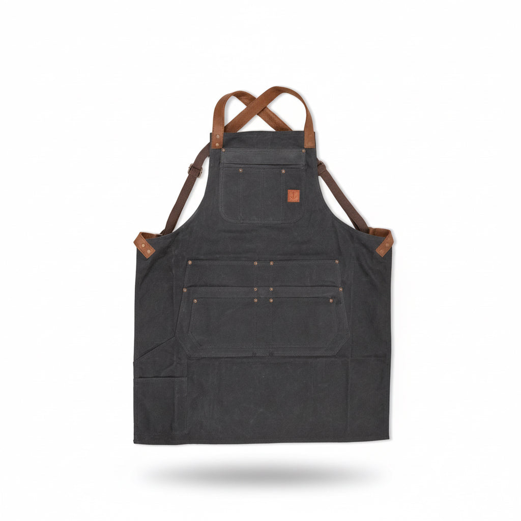 Iron & Resin Canvas Shop Apron Black O S