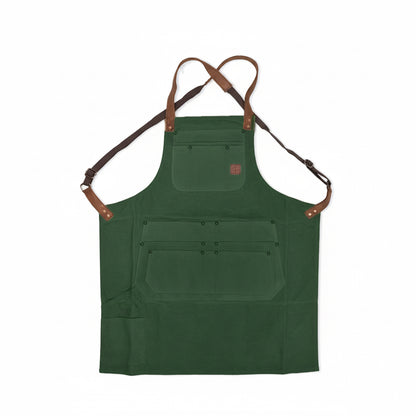 Iron & Resin Canvas Shop Apron Olive O S