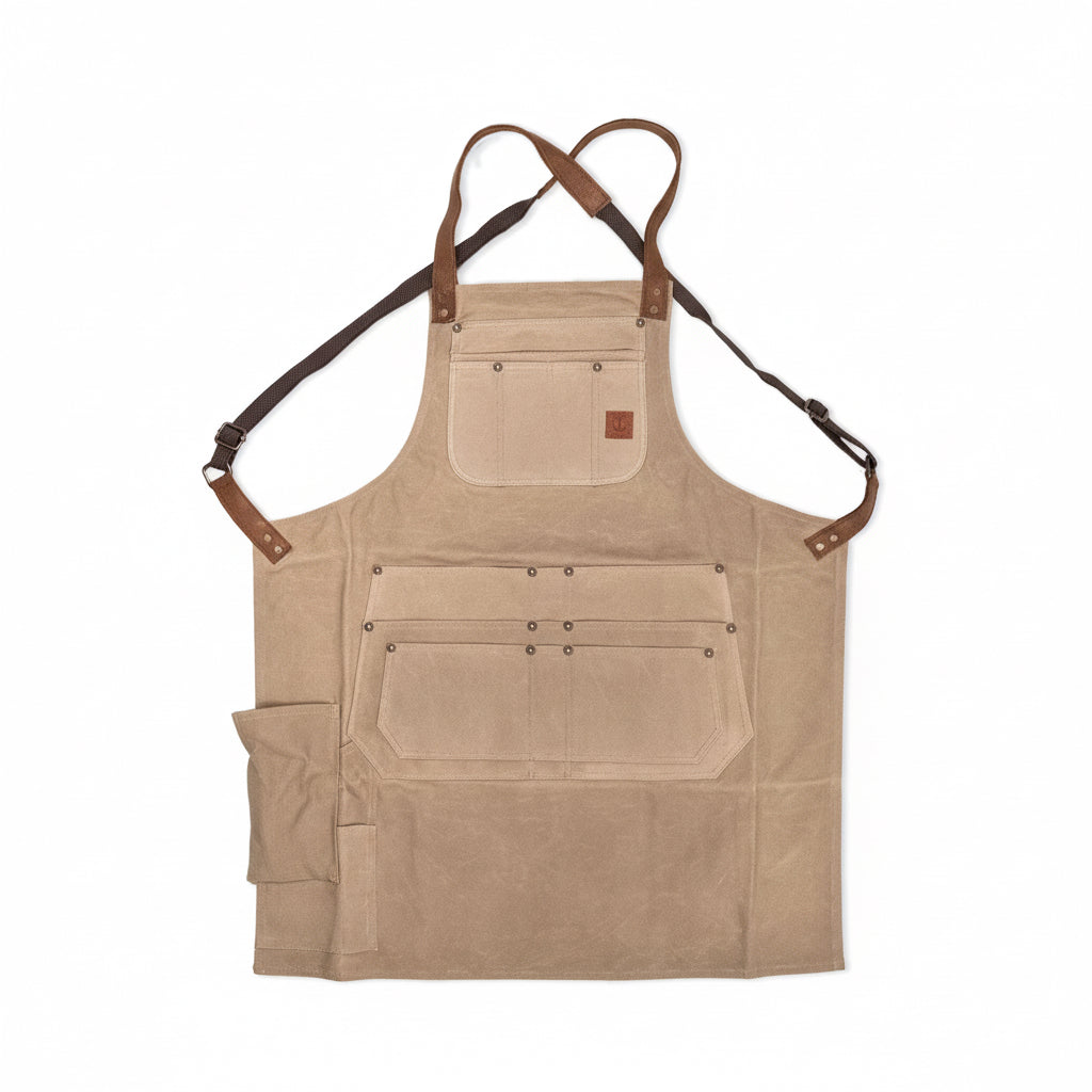Iron & Resin Canvas Shop Apron Beige O S