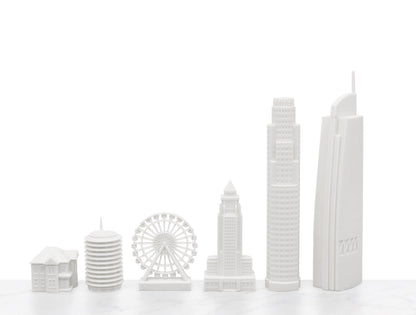 New York Vs. Los Angeles Marble Board Chess Set