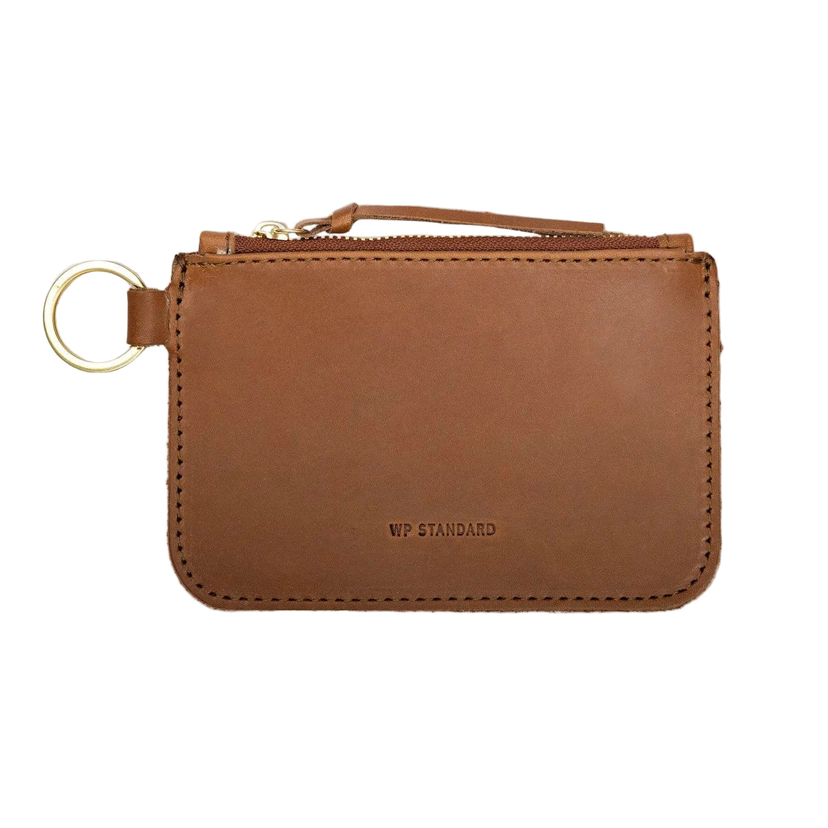WP Standard Leather Zip Key Pouch Tan