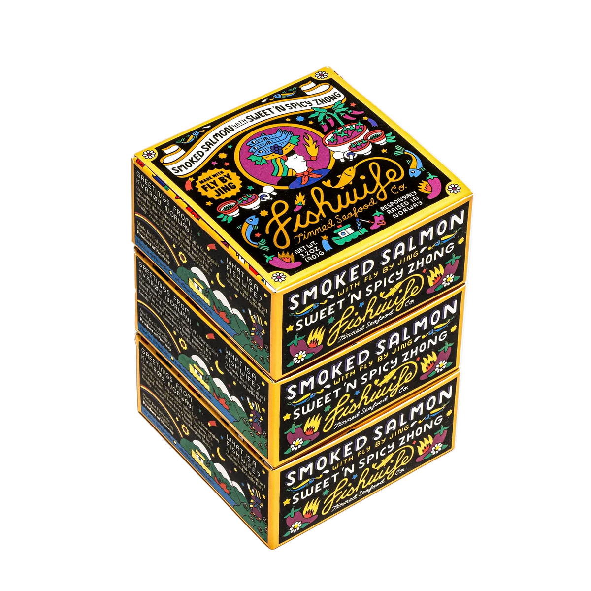 Fishwife x Fly by Jing Zhong Smoked Salmon 3-pack