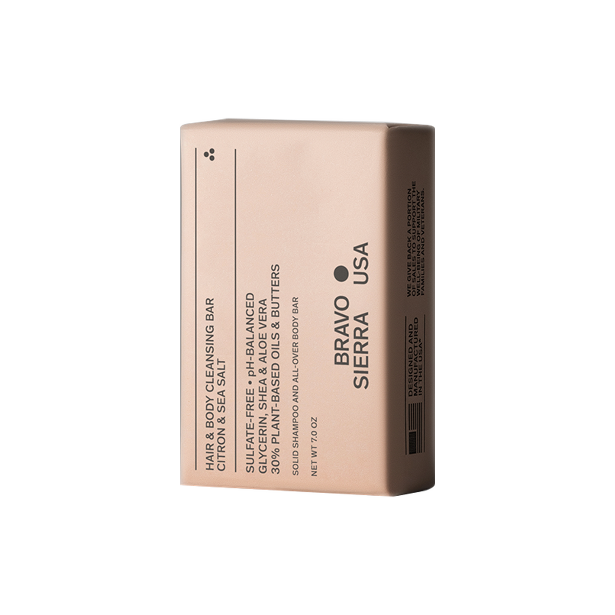 Bravo Sierra Hair & Body Cleansing Bar CITRON & SEA SALT