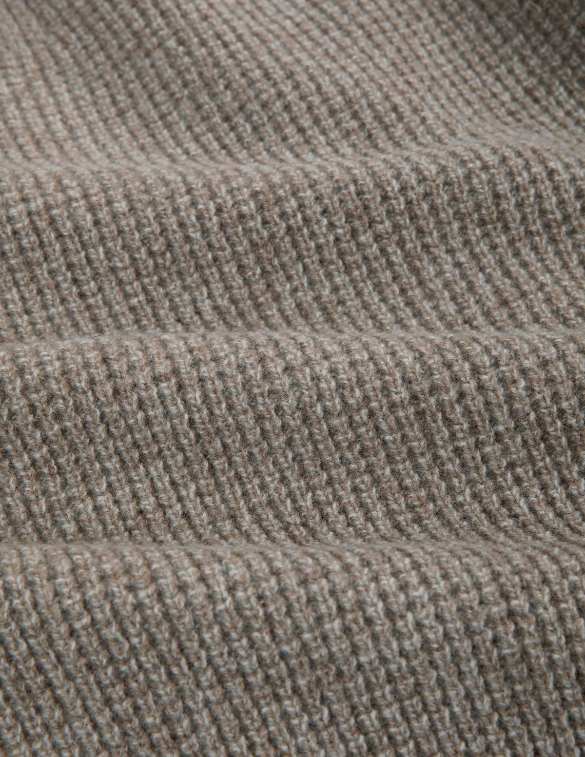 Rivay Sonny Waffle Sweater in Khaki Marl
