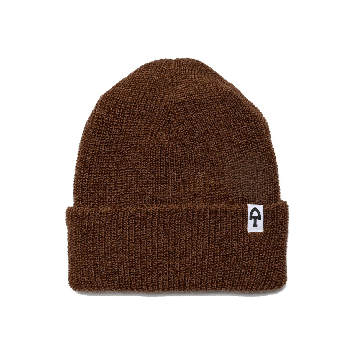 American Trench Merino Cardigan Stitch Beanie rye brown