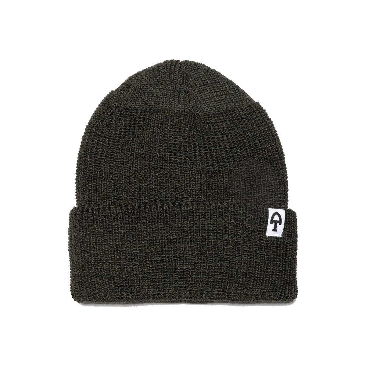 American Trench Merino Cardigan Stitch Beanie dark olive