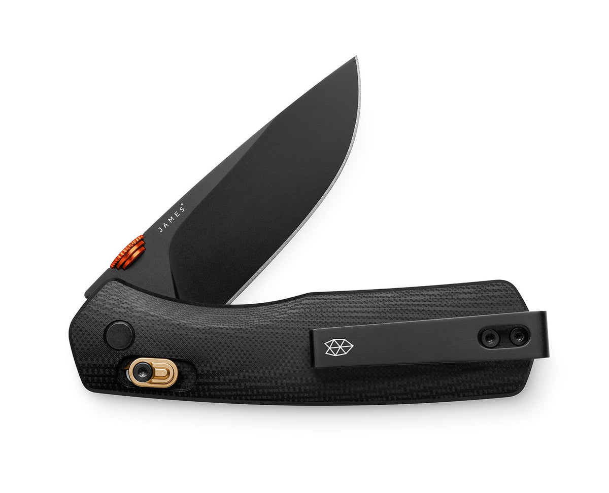 James Brand The Carter Knife Black + Fire Straight Medium